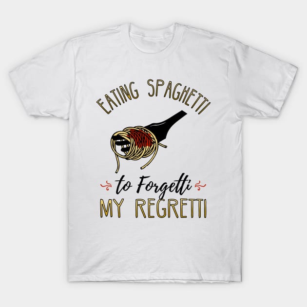 Eating Spaghetti T-Shirt by KsuAnn